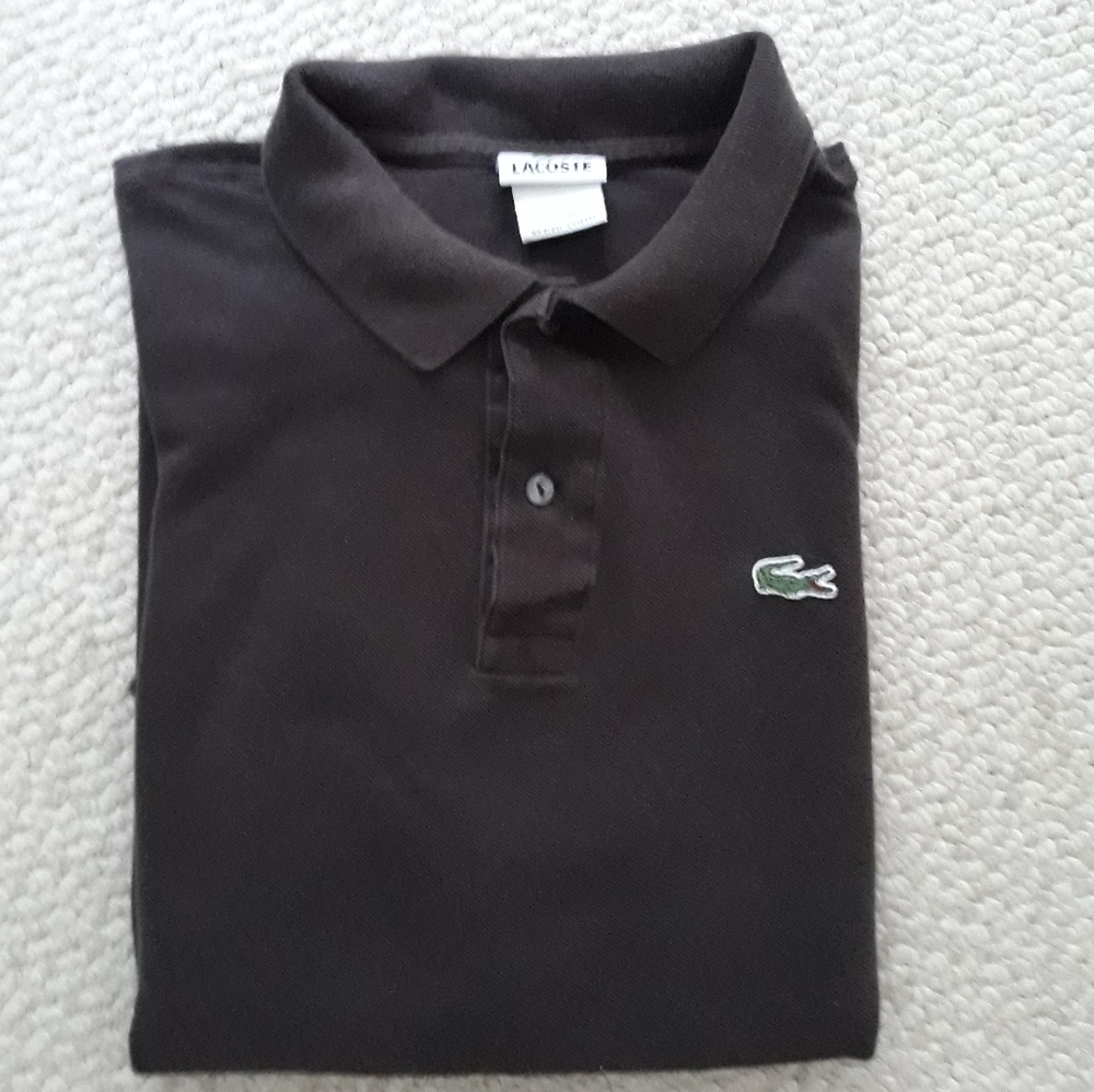 Brown Lacoste Polo Size 7 (XXL)